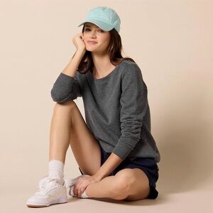 AMAZON ESSENTIALS Brushed Fleece Tunic Top In Charcoal Heather Sz L/XL ✨NWT✨